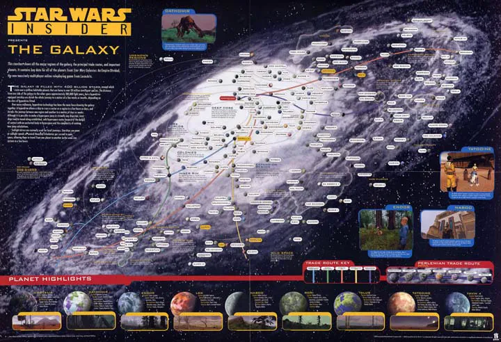 Mapa Galaxia Star Wars