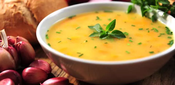 Receita Sopa de Mandioca