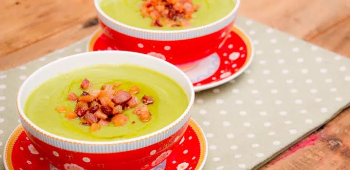 Receita Sopa de ervilha com bacon
