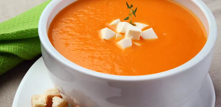 Receita creme de abobora com ricota