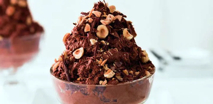 Mousse de Chocolate com Avelã e Whisky