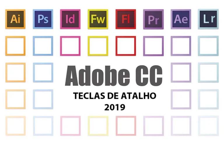 Atalhos Teclas Adobe Creative 2019