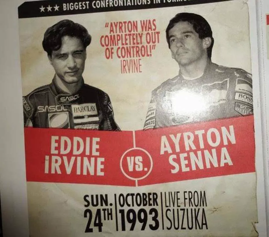 Briga Senna Irvine GP Japao 1993 1