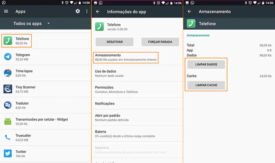 Aviso sem Serviço de Dados Móvel Celular